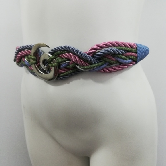 Vintage Accessories - Vintage Braided Stretch Belt Size M 27"